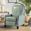 Deborah Modern Wooden Upholstery Modern Genuine Leather Recliner with Nailhead Trim for Living Room and Bedroom| ART OF LIVING DESIGNS - 3 of 4