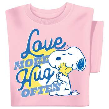 Collections Etc Peanuts Love More Hug Often T-shirt