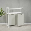 Laundry Sorter with 2 Pull-Out and Removable Bags, Laundry Basket, Laundry Hamper, 12.1 Gal Capacity per Bag - 3 of 4