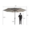 Vynxaria 9FT Heavy-Duty Patio Umbrella - UV-Resistant & Waterproof for Outdoor Shade - 2 of 4