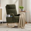 NicBex Accent Rocking Chair,Teddy Nursery Glider Rocker with Side Pocket,Comfy Armchair with Extendable Footrest,Headrest for Living Room - 2 of 4