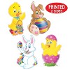 Beistle Easter Cutouts for Spring Home Party Decorations, 14", (16/Pkg) Multicolored - 4 of 4