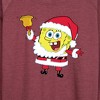 Women's - SpongeBob SquarePants - Dear Santa Lightweight French Terry Wide Neck Long Sleeve Shirt - 2 of 4