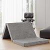 BAFODE Folding Mattress, 4 Inch CertiPUR-US Certified Memory Foam King Foldable Camping Mattress with Washable Cover, 80"¡Á76"¡Á4", Grey - 2 of 4