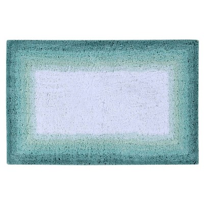 Cozy Comfort Turquoise 100% Cotton Bath Rug 21" x 34"