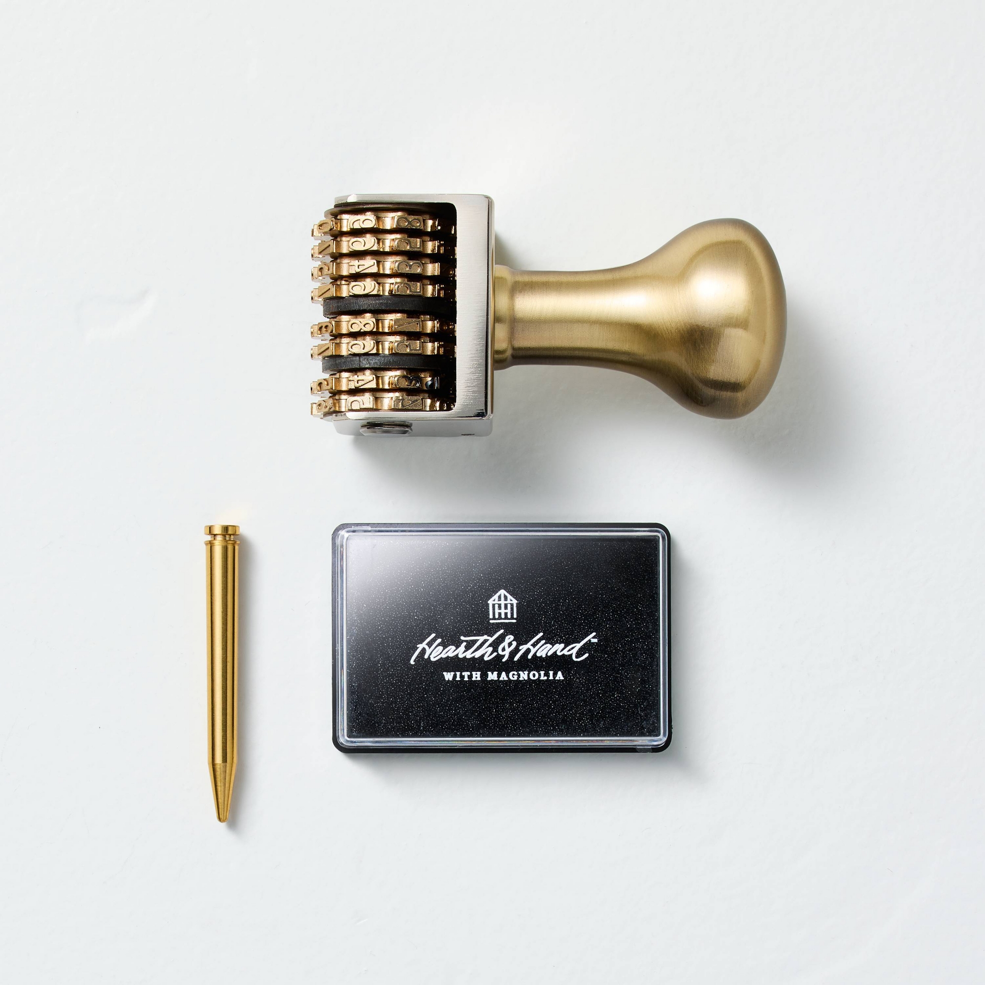 Vintage Style Roller Date Stamp with Dry Inkpad - Hearth & Hand™ with Magnolia