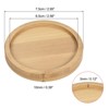 Unique Bargains Indoor Round Bamboo Planter Saucer Drip Tray Plant Drainage Trays 12 Pcs - 2 of 4