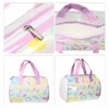 Unique Bargains Cylinder Cosmetic Bag Purple 1 Pc - 3 of 4