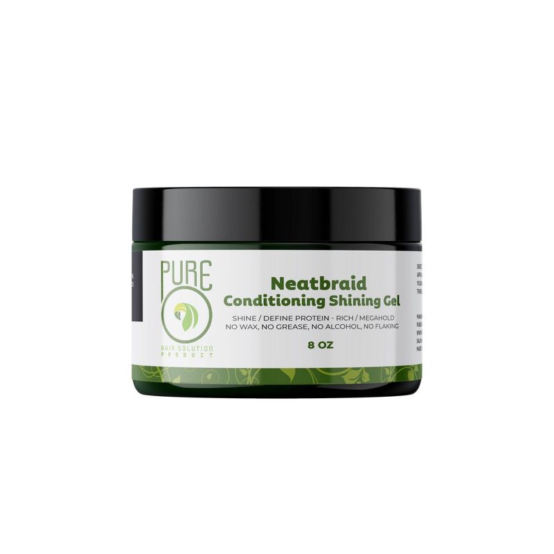 PureO Natural Neatbraid Conditioning Shining Hair Gel - 8oz, 1 of 7