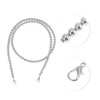 Unique Bargains Faux Pearl Handbag Strap Silver Tone 1 Pc - 3 of 4