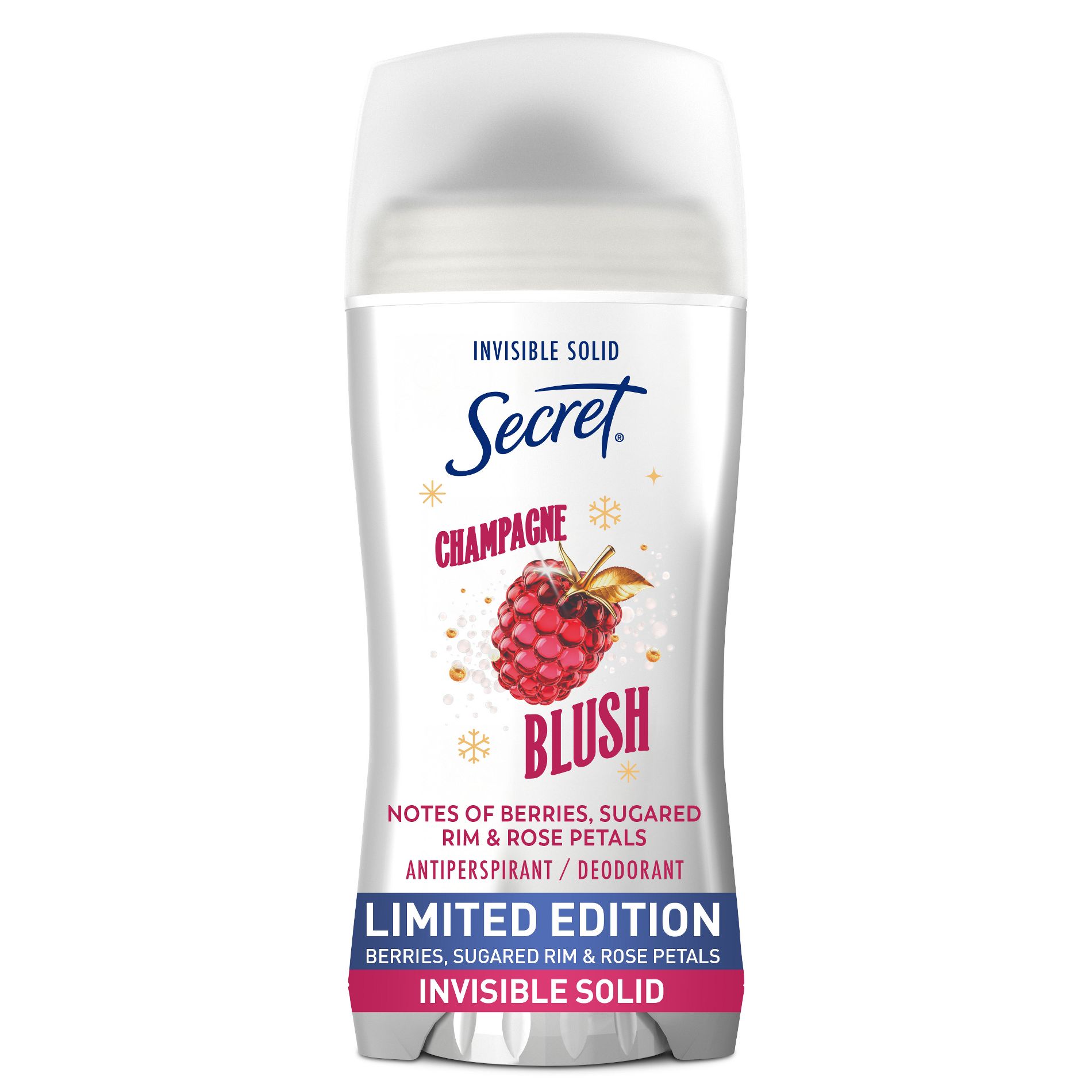 Secret Invisible Solid Limited Edition Antiperspirant and Deodorant - Champagne Blush - 2.6oz