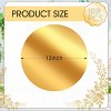 Aoibox 100PCS Round Gold Disposable Placemats for Dining Table, Mirrored Gold Charger Place Mat for Banquet Table Setting Wedding Birthday Dinner - 3 of 4