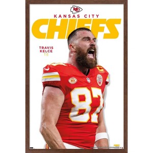 Trends International NFL Kansas City Chiefs - Travis Kelce Feature Series 24 Framed Wall Poster Prints - 1 of 4