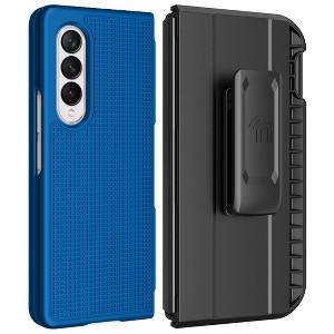 Nakedcellphone Slim Case and Holster Belt Clip with S Pen Holder for Samsung Galaxy Z Fold 3 - 1 of 4