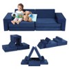 Modular Kids Play Couch, Kids Sofa 8PCS Nugget Couch for Kids Building Fort, Toddler Play Foam Convertible Couch for Boy & Girl - 2 of 4