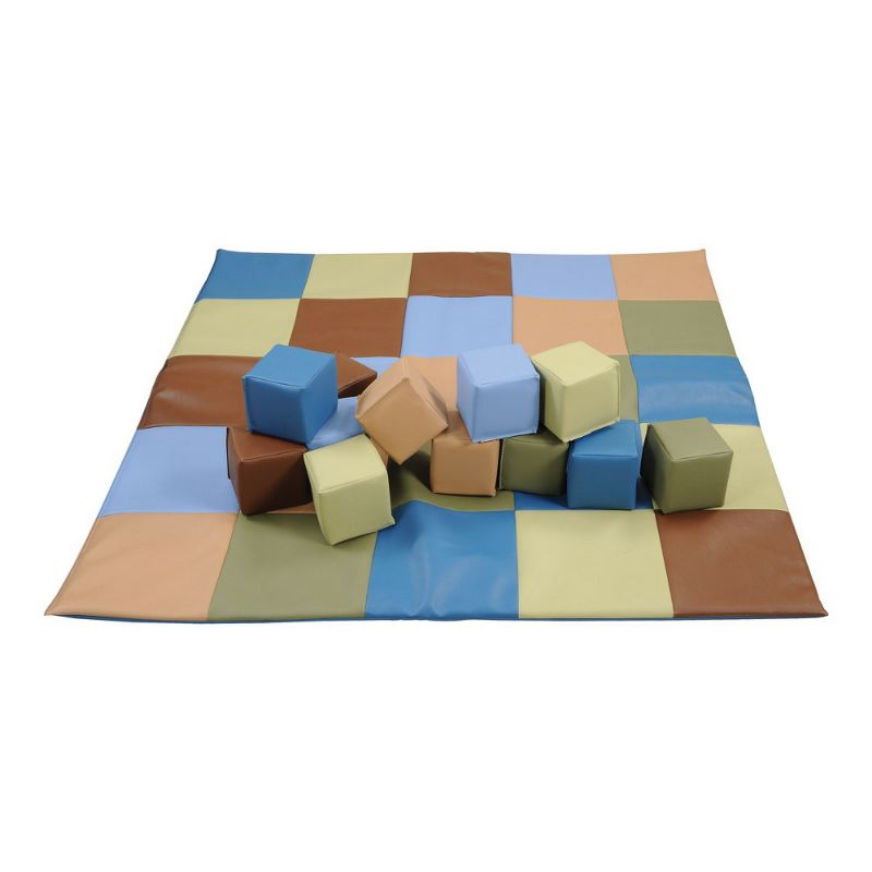 Kaplan Early Learning Woodland Patchwork Natural Colored Toddler Blocks - 12 Pieces, 3 of 4