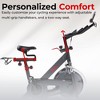 Sunny Health & Fitness Pro Indoor Cycling Bike with Felt Resist, Belt Drive and Bluetooth Smart Exercise Bike - Gray - 3 of 4