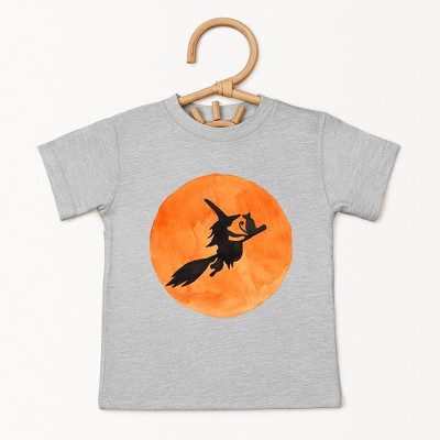 The Juniper Shop Watercolor Witch On Broom Youth Short Sleeve Tee