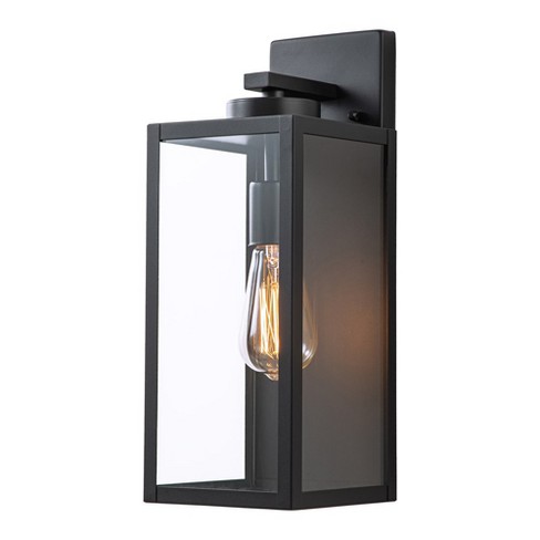 C Cattleya 1-Light Large Black Outdoor Hardwired Wall Lantern Sconce - image 1 of 4