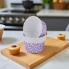 Unique Bargains Cupcake Liners Laminated Cup Disposable Laminated Paper 2.76"x1.54" 50 Pcs - 2 of 4