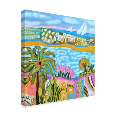 Trademark Fine Art -Karen Fields 'Palm Retreat' Canvas Art