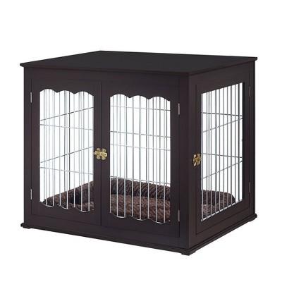 unipaws Wooden Wire Pet Crate