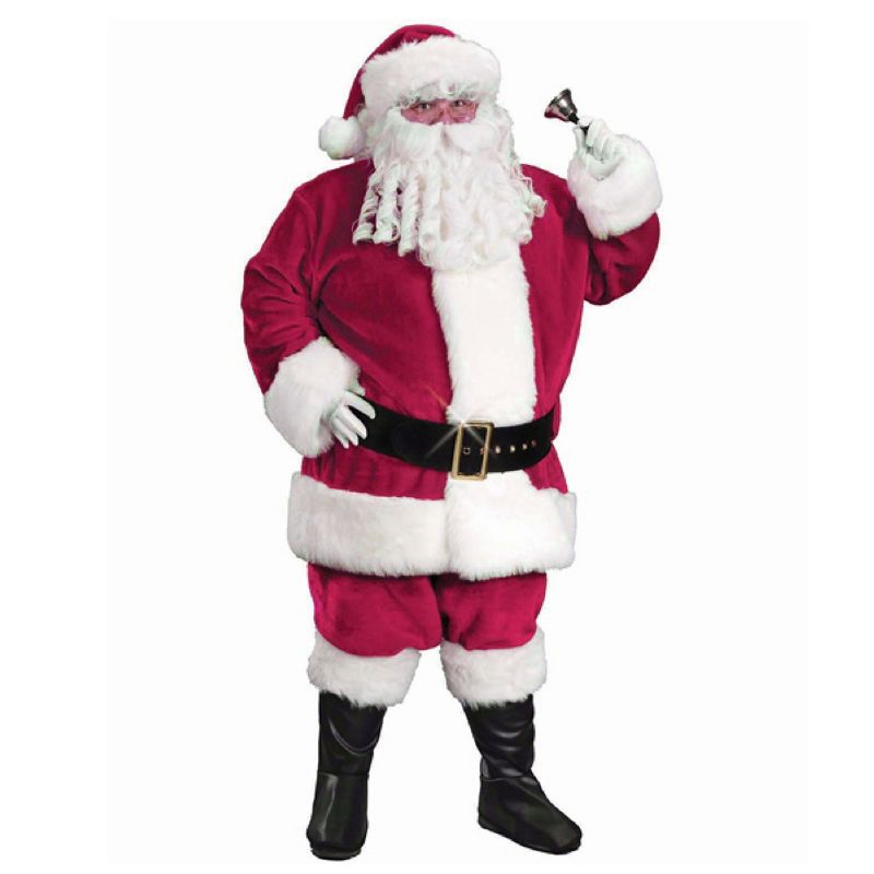 Fun World Red and White Santa Claus Men Christmas Costume Suit - XL, 1 of 2