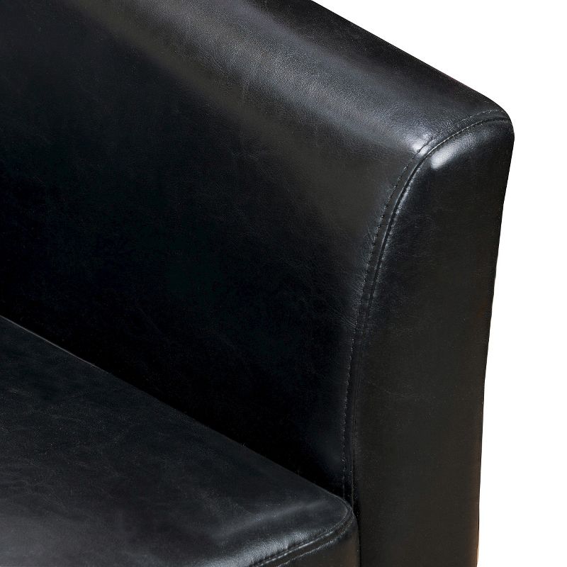 Daymian Faux Leather Swivel Club Chair - Christopher Knight Home, 4 of 6