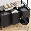 Garment Rack, Heavy Duty Clothes Rack for Hanging Clothes Capacity,Black or Brown - 3 of 4