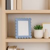 Decorative Scallop Edge Picture Frame for Home Decor - Elegant Photo Frame for Tabletop Accent, Mantel Display, or Living Room Decor - Blue - 3 of 4