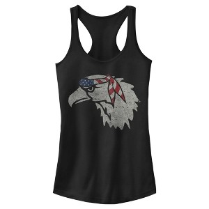 Juniors Womens Lost Gods American Eagle Racerback Tank Top - 1 of 4