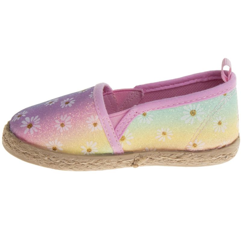 Nanette Lepore Girls' Colorful Closed-Toe Espadrille Sandals Flat Shoes Ballerinas (Toddler Sizes), 3 of 8