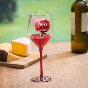 Evergreen Atlanta Falcons, 17oz Boxed Stemware - 1 of 4