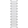 vidaXL Shoe Rack Transparent 17.3 in.x12.6 in.x68.5 in. PP - 3 of 4