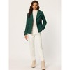INSPIRE CHIC Women's Notched Lapel Double-Breasted Pea Coat - 3 of 4