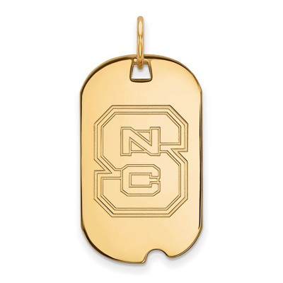 Black Bow Jewelry 14k Yellow Gold North Carolina State Wolfpack NCAA Pendant