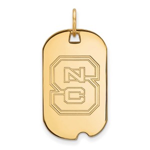 Black Bow Jewelry 14k Yellow Gold North Carolina State Wolfpack NCAA Pendant - 1 of 3