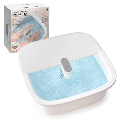 Sharper Image SpaHaven Zen Heating Foot Bath with Splash Guard: Electric Plastic Spa