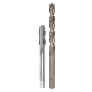 Unique Bargains Cobalt High Speed Steel Straight Flute Twist Drill Bit Tap and Bit Set - 1 of 3