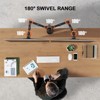 Dual arm monitor stand, can accommodate 2 screens up to 32 In, each monitor arm can support 17.6 LBS, Easy Installation - 2 of 4