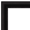 32"x32" Non-Beveled Parlor Bathroom Wall Mirror Black - Amanti Art: Modern Square, Wall Mount, Polystyrene Frame - 3 of 4