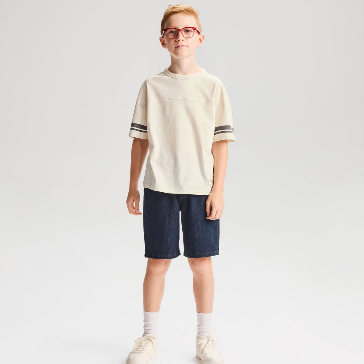 Boys' Short Sleeve Relaxed Fit Textured Nep T-Shirt - Cat & Jack™
