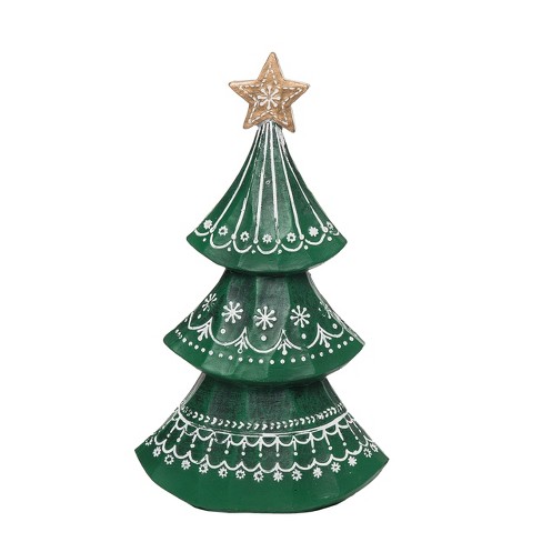 Transpac Resin 10 In. Green Christmas Nordic Tree : Target