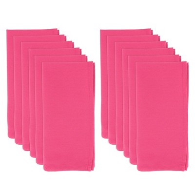 Fuchsia Cotton Everyday Table Napkins Set of 12