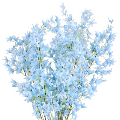 REGALWOVEN Real Touch Silk Artificial Flowers Orchids in Bulk with Stem for Decoration 44.4" 6 Pcs