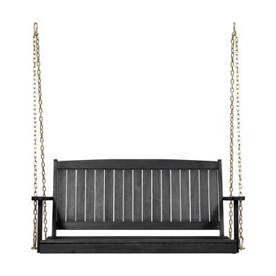 Outdoor Modern Acacia Wood Porch Swing