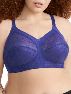 Curvy Couture Plus Cotton Luxe Unlined Wire Free Bra Natural 44H