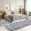 Vintage Washable Rugs Living Room,Short Pile Area Carpet for Outdoor - 3 of 4