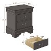 Yaheetech Modern 2-drawer Nightstand Bedside Table - image 3 of 4