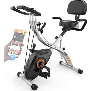 collapsible stationary bicycle Exercise Bike: Foldable and Space-Saving Option body workouts with high This sturdy yet portable pro